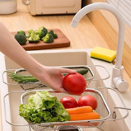 Ruostumaton teräs rei'itetty 34x24x7,5cm