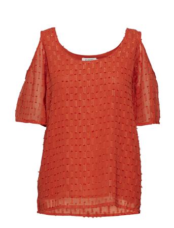 Lacey Top Ss Orange Soaked In Luxury