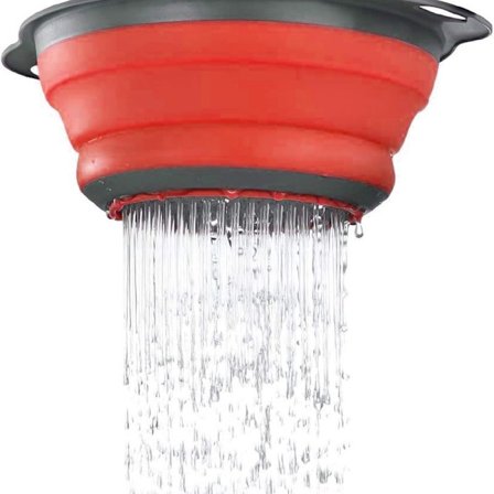 Hopfällbar sil korg, set med 2, grönsaks- och frukt tvättkorg,