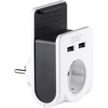 Vegglader USB 3680W Hvit