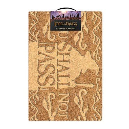 The Lord Of The Rings Du Får Inte Passera Präglad Dörrmatta 40cm