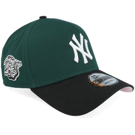 New Era - MLB Grön adjustable Keps - Hatstore Exclusive x New York Yankees 9FORTY 98 Dark Green/Black/Pink A-frame Adjustable @ Hatstore