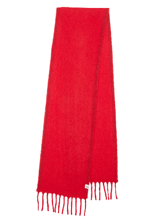 Becksöndergaard Solid Yuta Scarf Halsdukar & scarves Dam Röd 26 x 210 cm