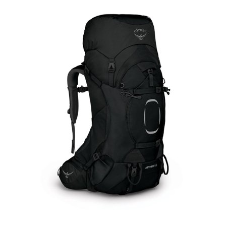 Osprey Aether 55 Men hiking backpacks Black L/XL