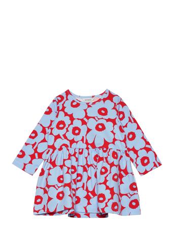 Kukkakoru Mini Unikko I Dresses & Skirts Dresses Casual Dresses Long-sleeved Casual Dresses Multi/mønstret Marimekko*Betinget Tilbud