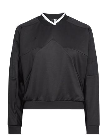 W Tiro Crew Sweat-shirt Genser Svart Adidas Sportswear*Betinget Tilbud