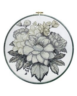 Brodeikit Billede Blomster - Abris Art