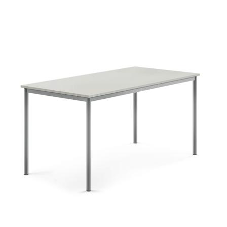Tisch BORÅS, 1600x800x760 mm, Laminat grau, alugrau