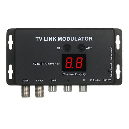TVLINK Modulator AV till RF-omvandlare & IR-förlängare RF-modulator