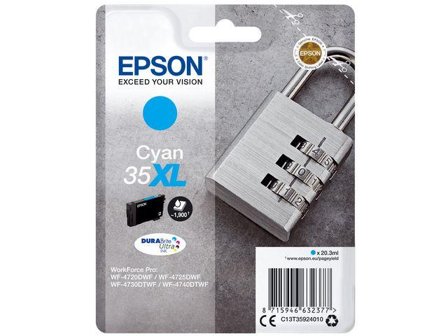Epson 35XL - XL - cyan - original - blekkpatron