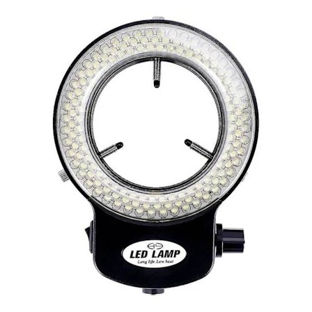 144 LED Miniscope Ring Light Ringlys 0 - 100% Justerbar Lampe For Miniscope Ring Light