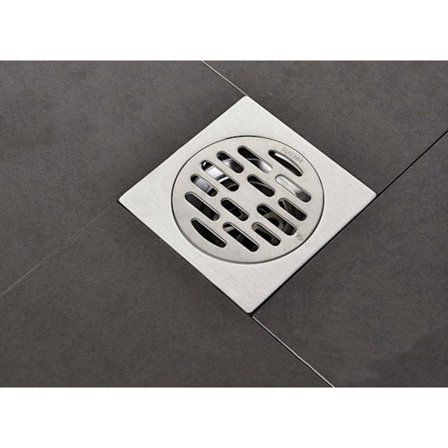 *Rustfrit gulvafløb Anti-lugt firkantet badeværelsesafløb*