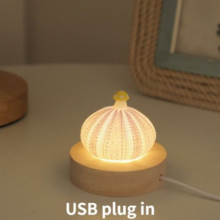 Shell Mushroom Night Light LED Bordlys SVAMPE LAMPE-A