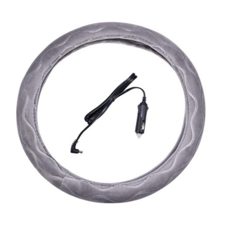 (grå) Elektrisk snabb uppvärmning 12V rattvärmare Bilratt Värmeskydd Handvärmare Ratt Skydd På Vintern