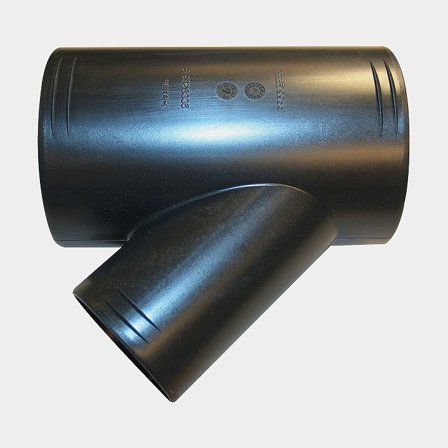 Verteilerrohr für Warmluftschlauch Webasto, Ø90 / 90 / 60 mm, Kunststoff, schwarz, passend für Air Top 2000STC - Boot