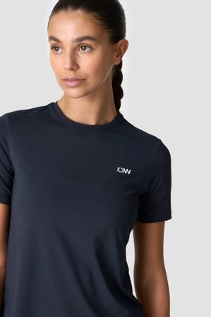 ICANIWILL - Training High Neck T-Shirt Wmn Navy - Dame - ICIW