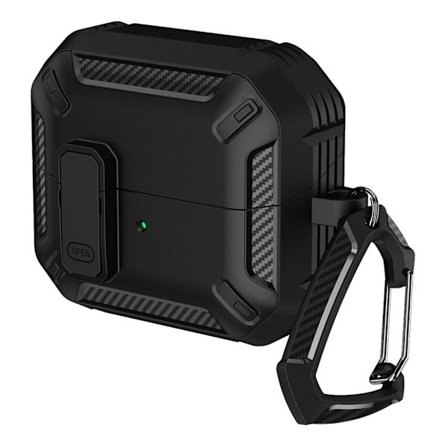 Samsung Galaxy Buds3 / Buds3 Pro Earphone Cover with Carabiner - Black