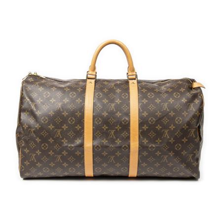 Louis Vuitton Vintage Pre-owned Keepall 55 Monogram Väska brun, Dam Vintage Väskor, Dam, Storlek: ONE SIZE