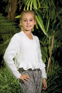 Strikkeoppskrift Kofte med volang - Knittingroom