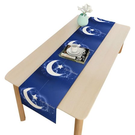 Eid Mubarak Bordløber Ramadan Dekoration Dug 10 10