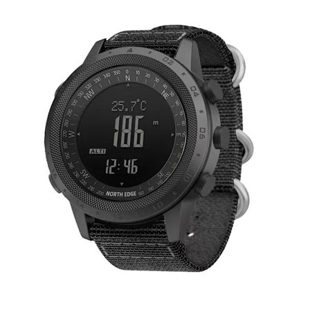 NORTH EDGE DESERT Herre Smartwatch Højdemåler Barometer Kompas Militær Army Smartwatch Svømning Løbeur Vandtæt 50m