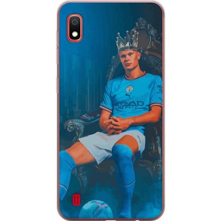 Kompatibel Mobilcover til Samsung Galaxy A10 Manchester City Erling Haaland angriber Norge fodbold fremad Premier League målscorer konge kunst