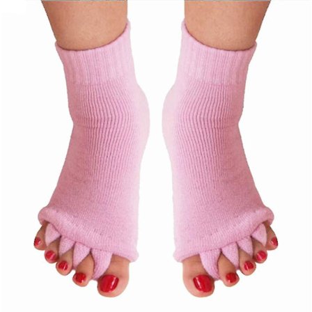 Separator Strumpor För Dam, Yoga Sport Gym Massage Strumpor Fotjustering Strumpor Happy Feet Strumpor Cotto