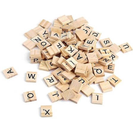 Scrabble-kirjaimet puiset Scrabble-laatat 200 Scrabble-palikkaa aakkoslautapeli