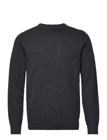 Structure O-Neck Knit Black Shine Original