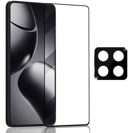 1-Pack Xiaomi Redmi 14T Pro Skärmskydd & 1-Pack linsskydd - Härdat Glas 9H - Super kvalitet 3D