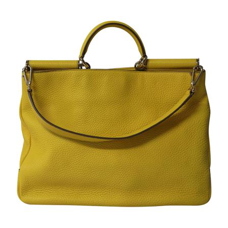 Dolce & Gabbana Pre-owned Sicily Tas , Geel , Dames , Maat: ONE Size Vintage Tassen