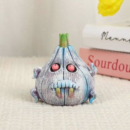 2025 Halloween Godis Halloween Spöklik Vitlök Hartsdekorationer