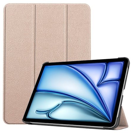 Till iPad Air 11 (2024) Slim fit tri-fold fodral - Guld