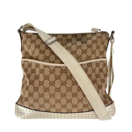 Gucci Vintage, Pre-owned Canvas crossbody-bags Bruin, Dames, Maat:ONE Size