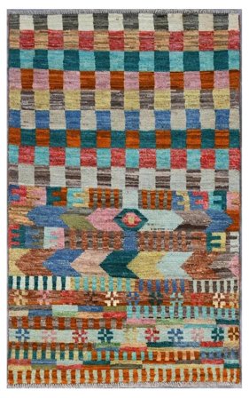 Annodato A Mano Moroccan Berber - Afghanistan 86X139 Tappeto Di Lana Piccolo