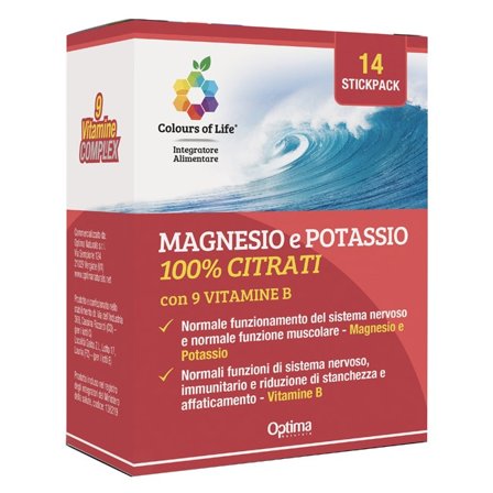 Colours Of Life Magnesio E Potassio 100% Citrati Con 9 Vitamina B