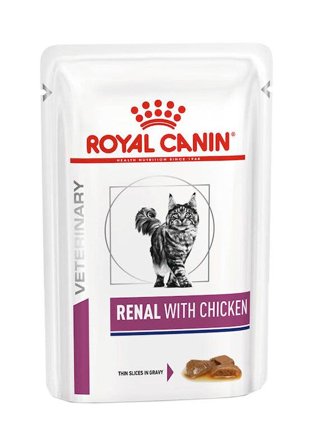 Royal Canin Veterinary Gatto Renal With Chicken Straccetti In