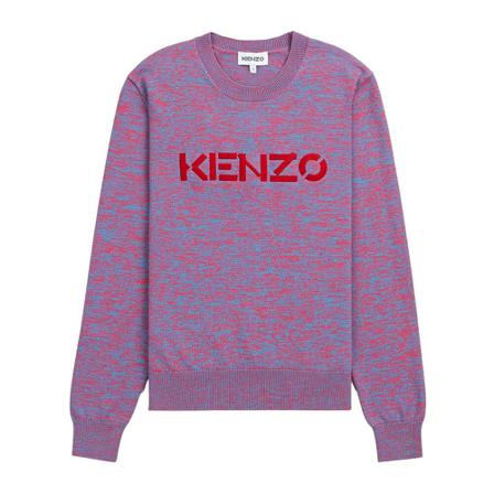 Kenzo Jersey lila, Dam Stickade tröjor & koftor, Dam, Storlek: S