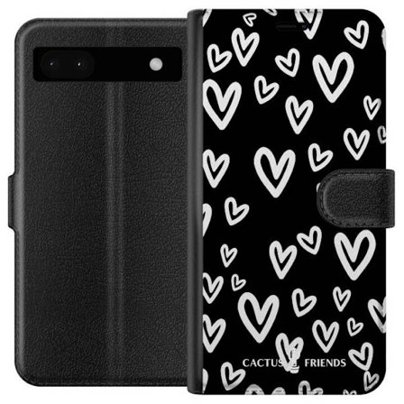 Yhteensopiva Lompakkokotelo Google Google Pixel 6a Cactus and Friends - Handdrawn Love Chaos