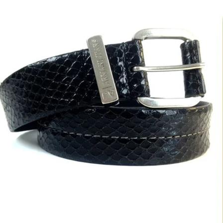 Armani Pre-owned Pre-ownedLæderbaelter Sort, Dame Vintage Accessories, Størrelse: ONE Size