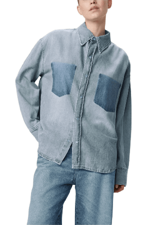 Lois Jeans Mia Oclu Shirt Skjortor Dam Blå M