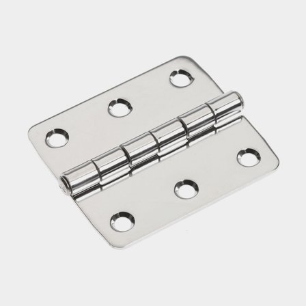 Edge Hinge Roca, 75 x 66 mm, acid-resistant stainless steel (AISI 316)