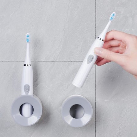 Elektrisk tandbørsteholder, 2 ST Væghængt elektrisk tandbørste