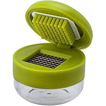 Hvidløgshakker, Rustfrit Stål Blade, BPA-Fri og FDA-Godkendt, En Størrelse, Grøn