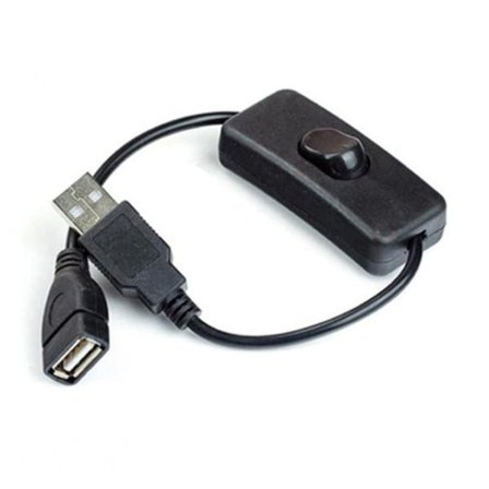 28 cm USB-kabel med ON/OFF-kontakt, kabel forlængerledning med kontakt til USB-lampe