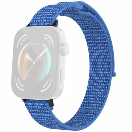 Huawei Watch Fit 3 Urrem Magic Tape Nylon Urrem - Cape Blå