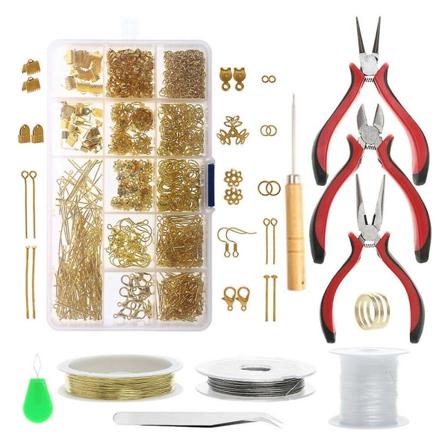 Korujen valmistus Diy Rannerengas Kaulakoru Materiaali Työkalu Piirtimet, Korut Set Aloitettu, Rannerengas, Korvakoru Maki