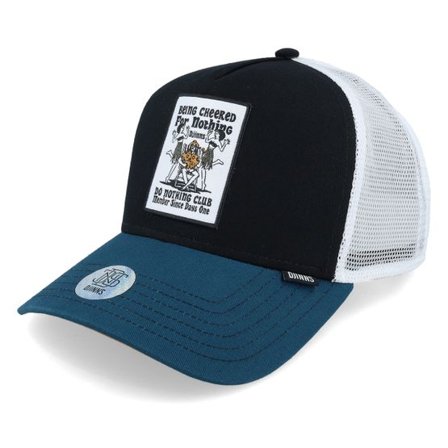 Djinns - Svart trucker Keps - Being Cheered Black/Petrol Trucker @ Hatstore