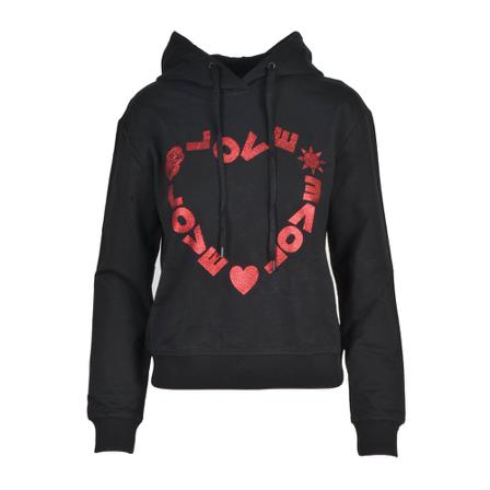 Love Moschino, Sweatshirt Czarny, Kobieta, Rozmiar: S