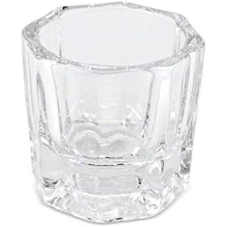 Akryl flytande glas kristallskål/kopp, färgpalett, nagellacksborstkopp